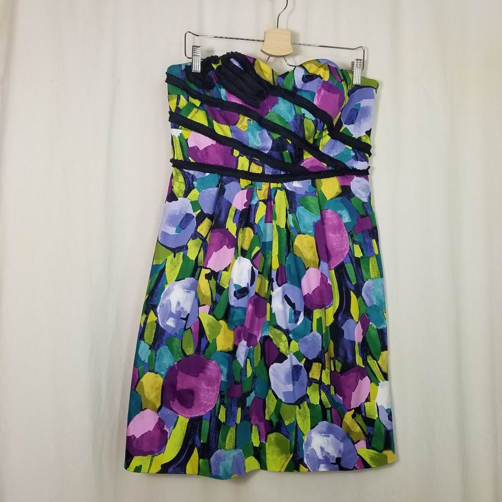 Suzi Chin Boutique Strapless Cocktail Dress 12